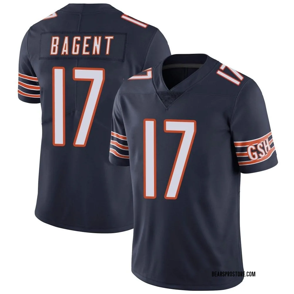 Adult Limited Tyson Bagent Chicago Bears Navy Team Color Vapor Untouchable Jersey